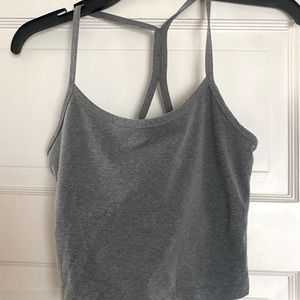 Spacedye slim racer back cropped tank